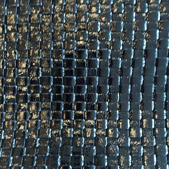 Elliott Lucca Black Woven Leather Shoulder Bag | Small & Stylish EUC - Picture 5 of 12